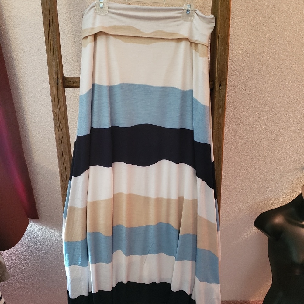 Fold over Maxi Skirt